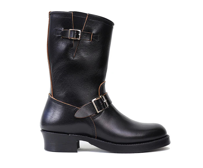 PRE-SALE LK-003 Wabash Engineer Boots Shinki Hikaku Horsebutt Black