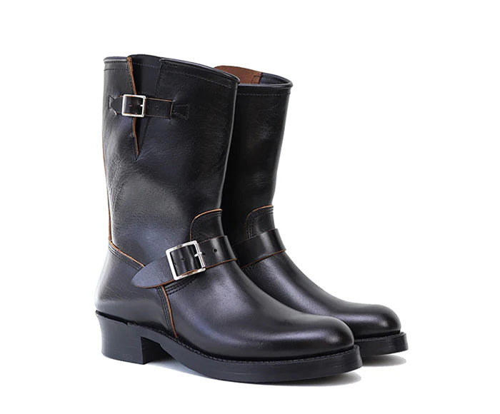 PRE-SALE LK-003 Wabash Engineer Boots Shinki Hikaku Horsebutt Black