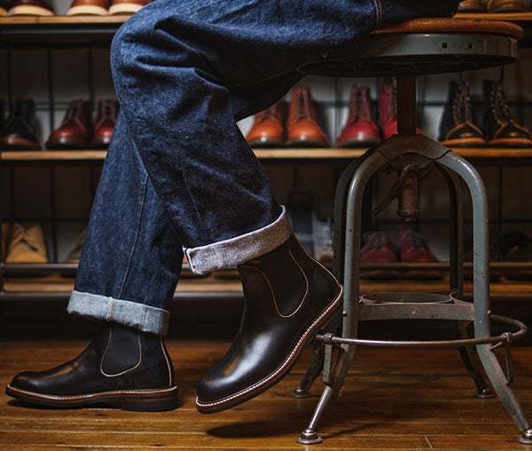 LK-027 Chelsea Boot Horween CXL Black