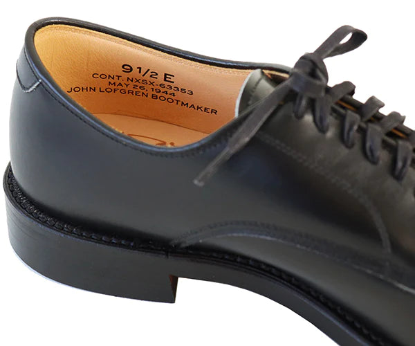 LK-029 USN Low Quarter Shoes French Calf Black