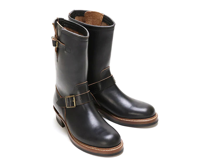 LK-003 Wabash Engineer Boots Horween CXL Black