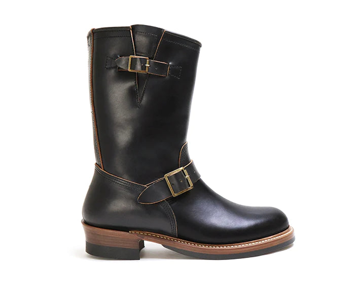 LK-003 Wabash Engineer Boots Horween CXL Black