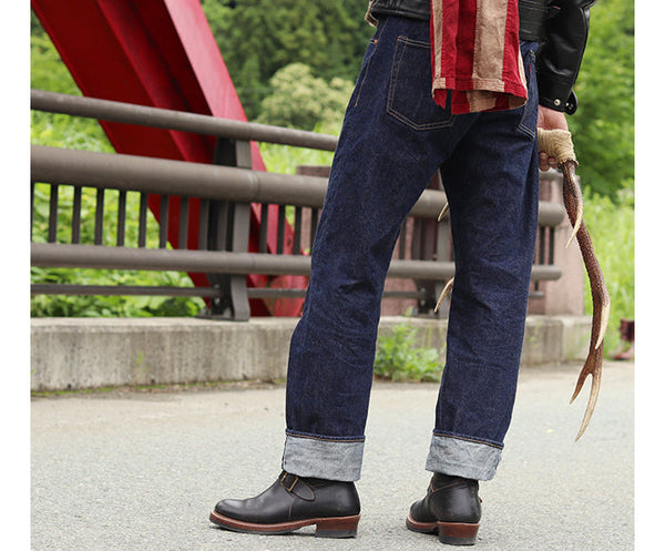 LK-003 Wabash Engineer Boots Horween CXL Black