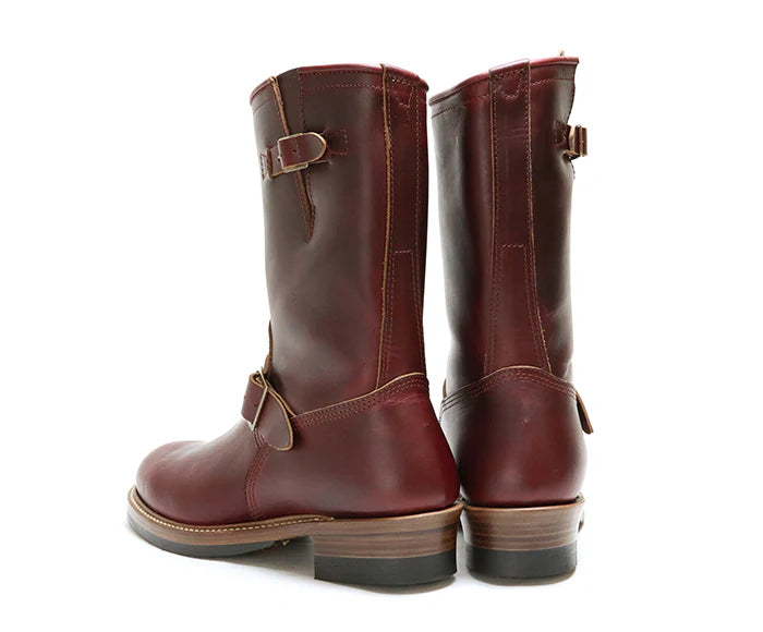 LK-003 Wabash Engineer Boots Horween CXL Burgundy