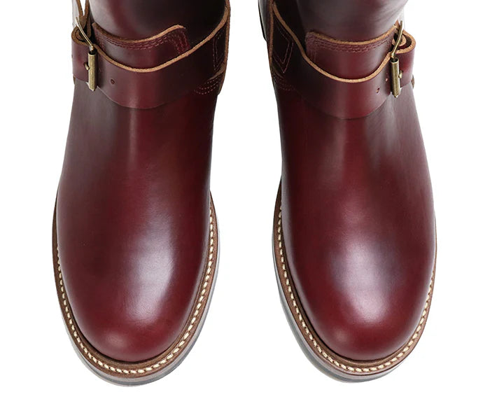 LK-003 Wabash Engineer Boots Horween CXL Burgundy
