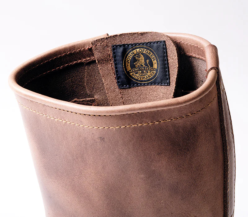 LK-003 Wabash Engineer Boots Horween CXL Natural
