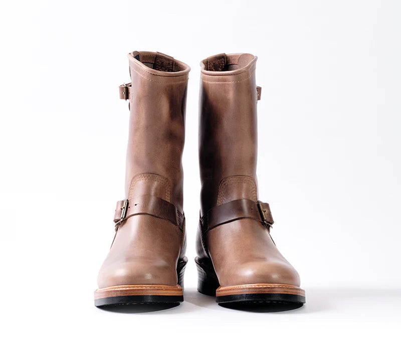 LK-003 Wabash Engineer Boots Horween CXL Natural