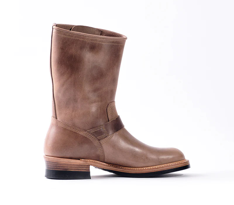 LK-003 Wabash Engineer Boots Horween CXL Natural