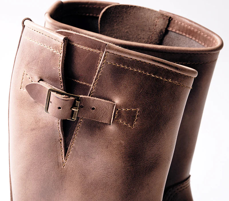 LK-003 Wabash Engineer Boots Horween CXL Natural
