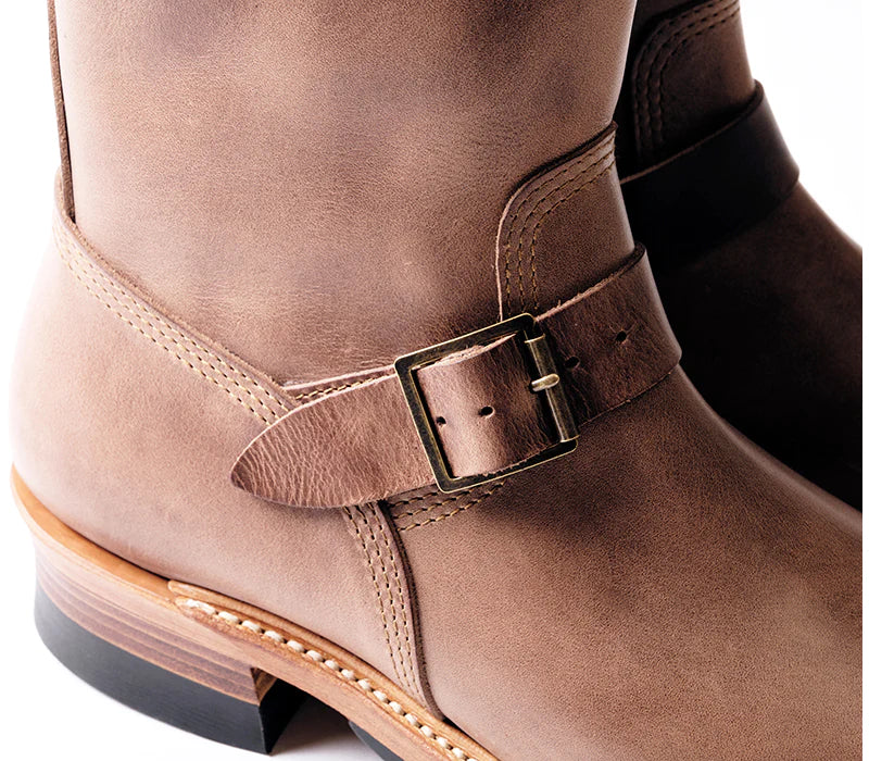 LK-003 Wabash Engineer Boots Horween CXL Natural