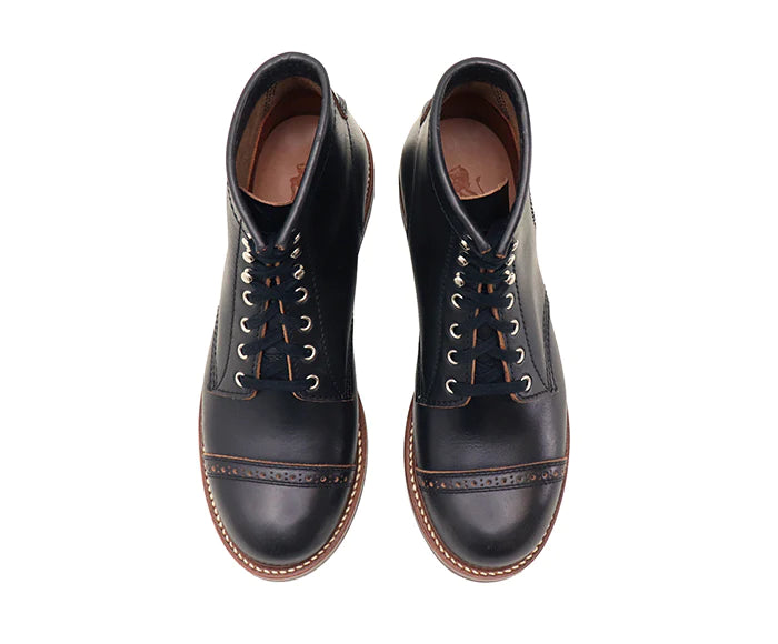 LK-014 Combat Boot Horween CXL Black