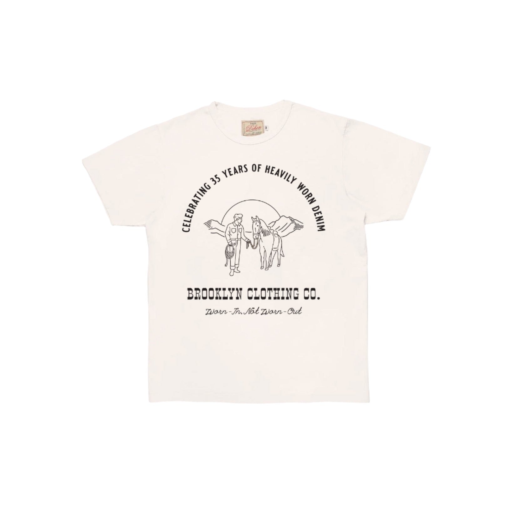 Dehen x Brooklyn Clothing 35th Anniversary Tee Natural