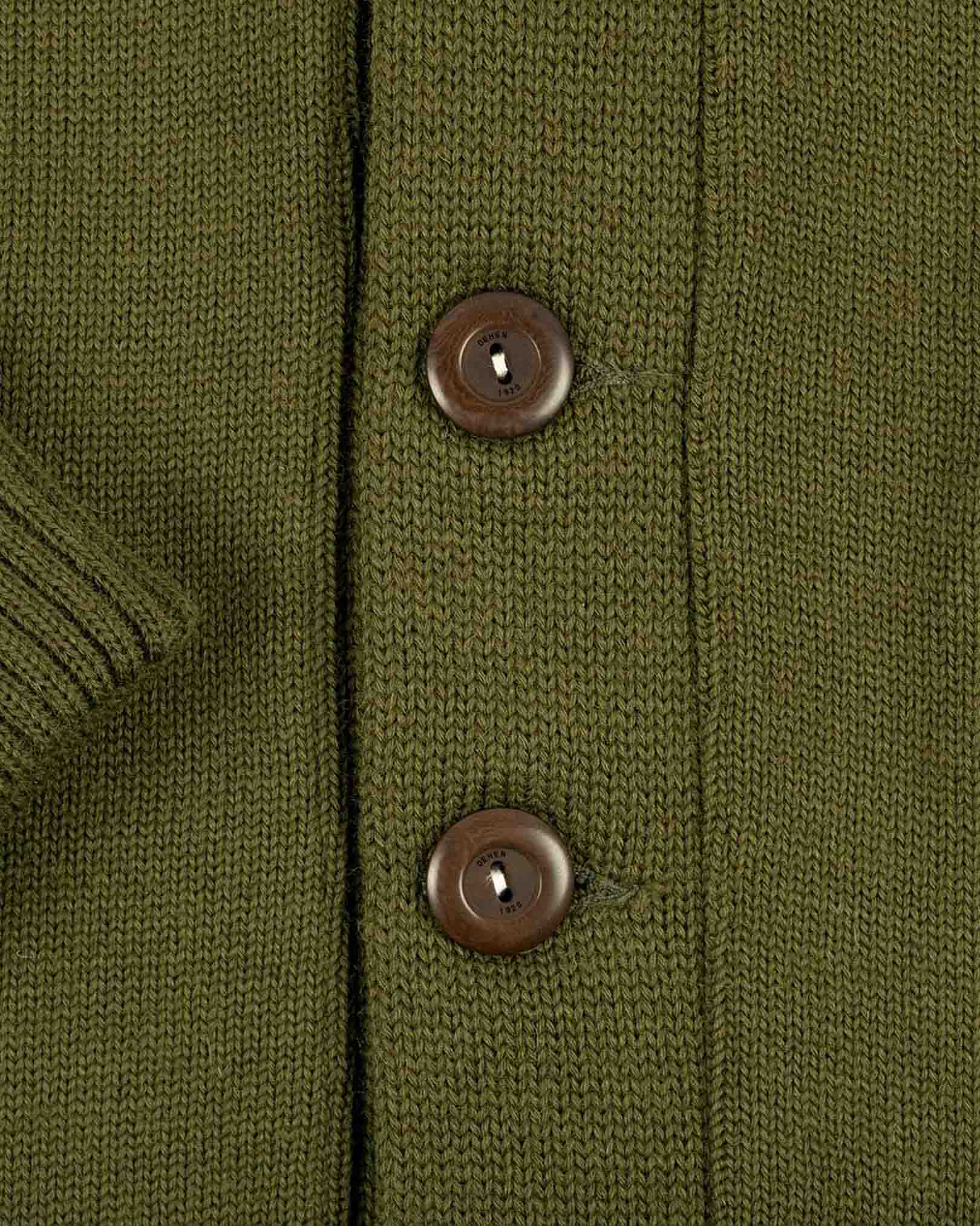 Classic Cardigan Sweater Loden Green