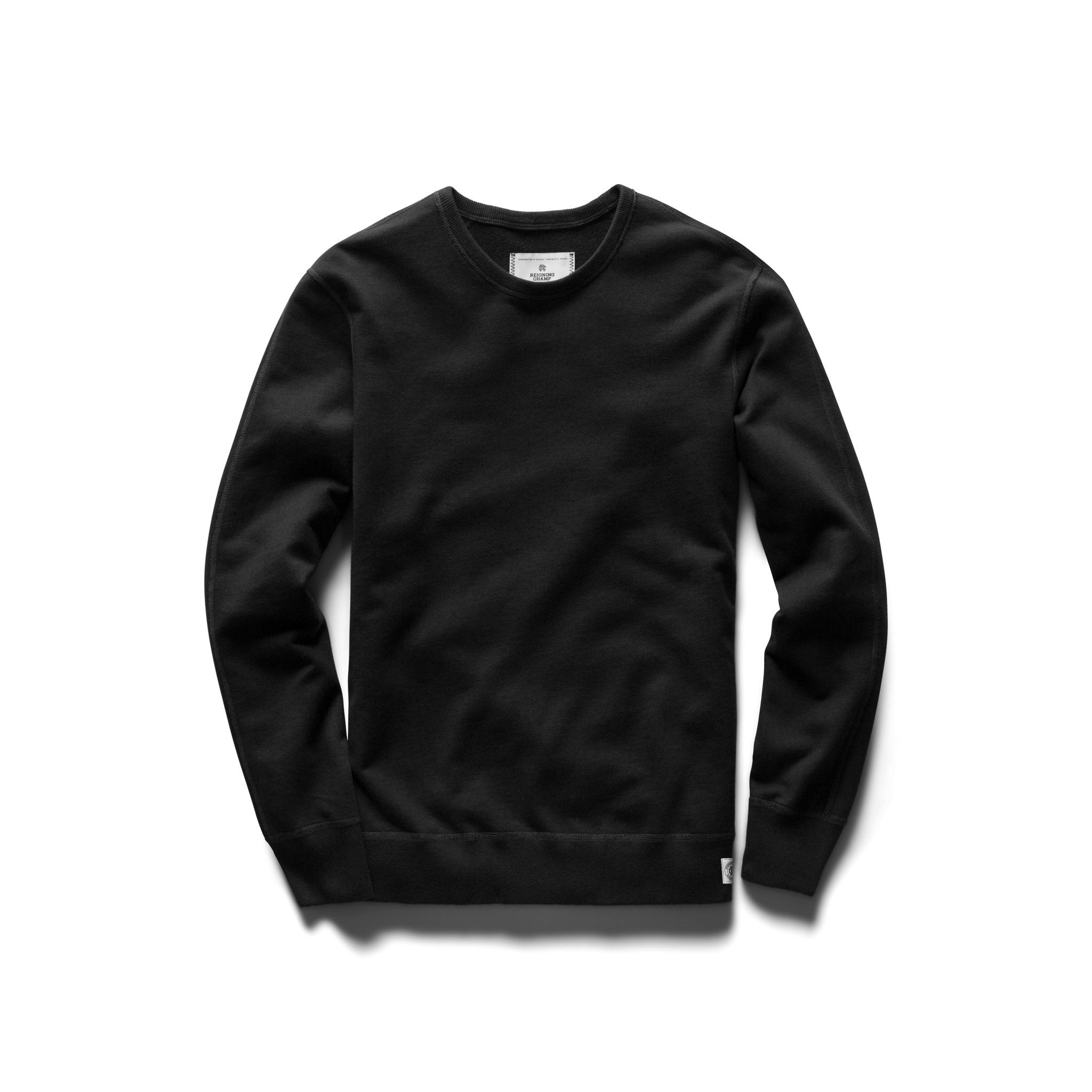 Midweight Terry Crewneck Black