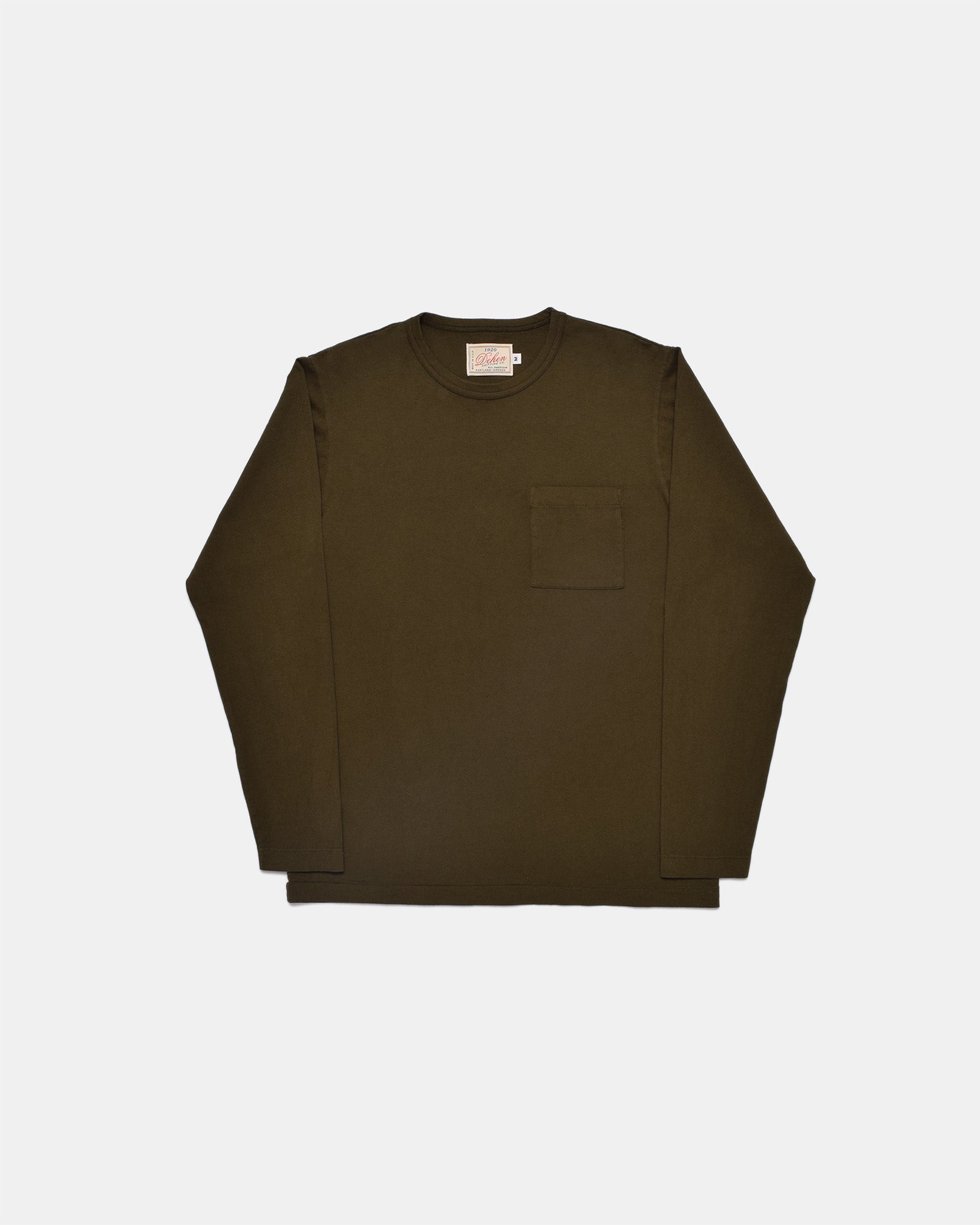 Heavy Duty Long Sleeve Pocket Tee Loden