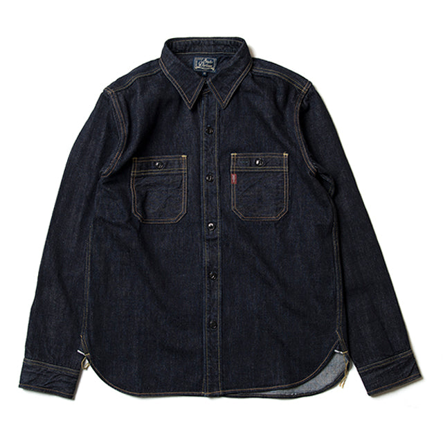 D5335S OW 14oz Selvedge Denim Work Shirt Indigo One Wash