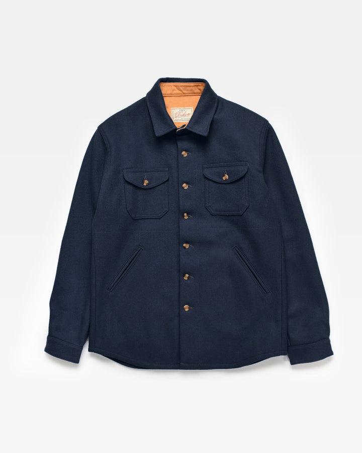 Crissman Overshirt Wool Dark Navy