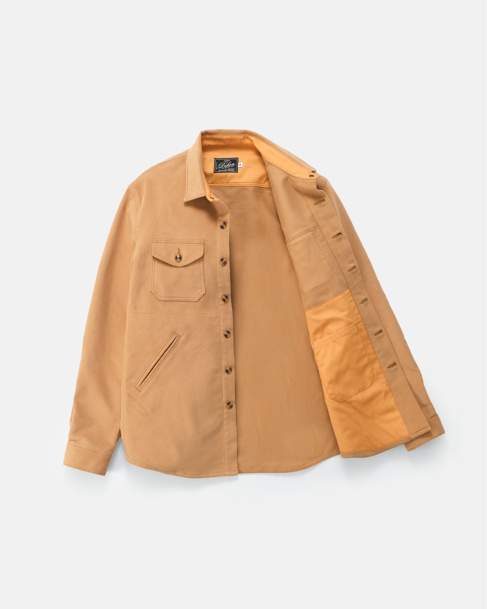 Crissman Overshirt Camel Moleskin