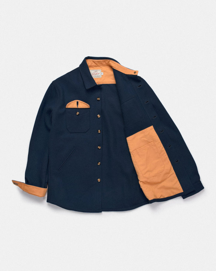 Crissman Overshirt Wool Dark Navy