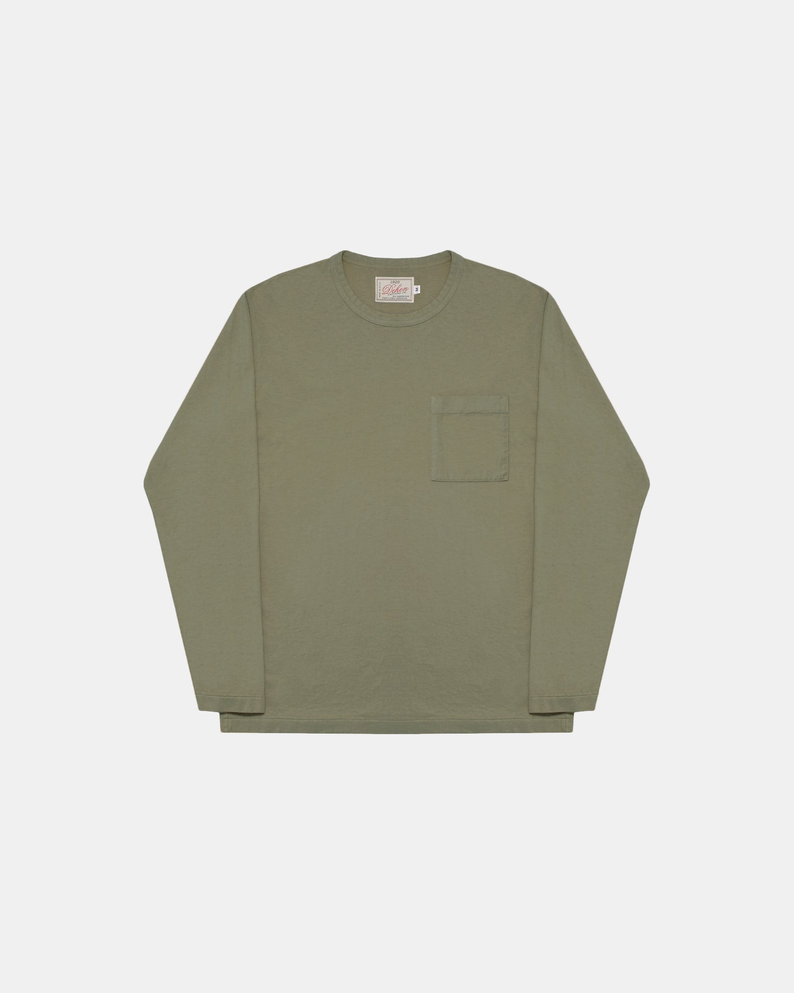 Heavy Duty Long Sleeve Pocket Tee Fatigue