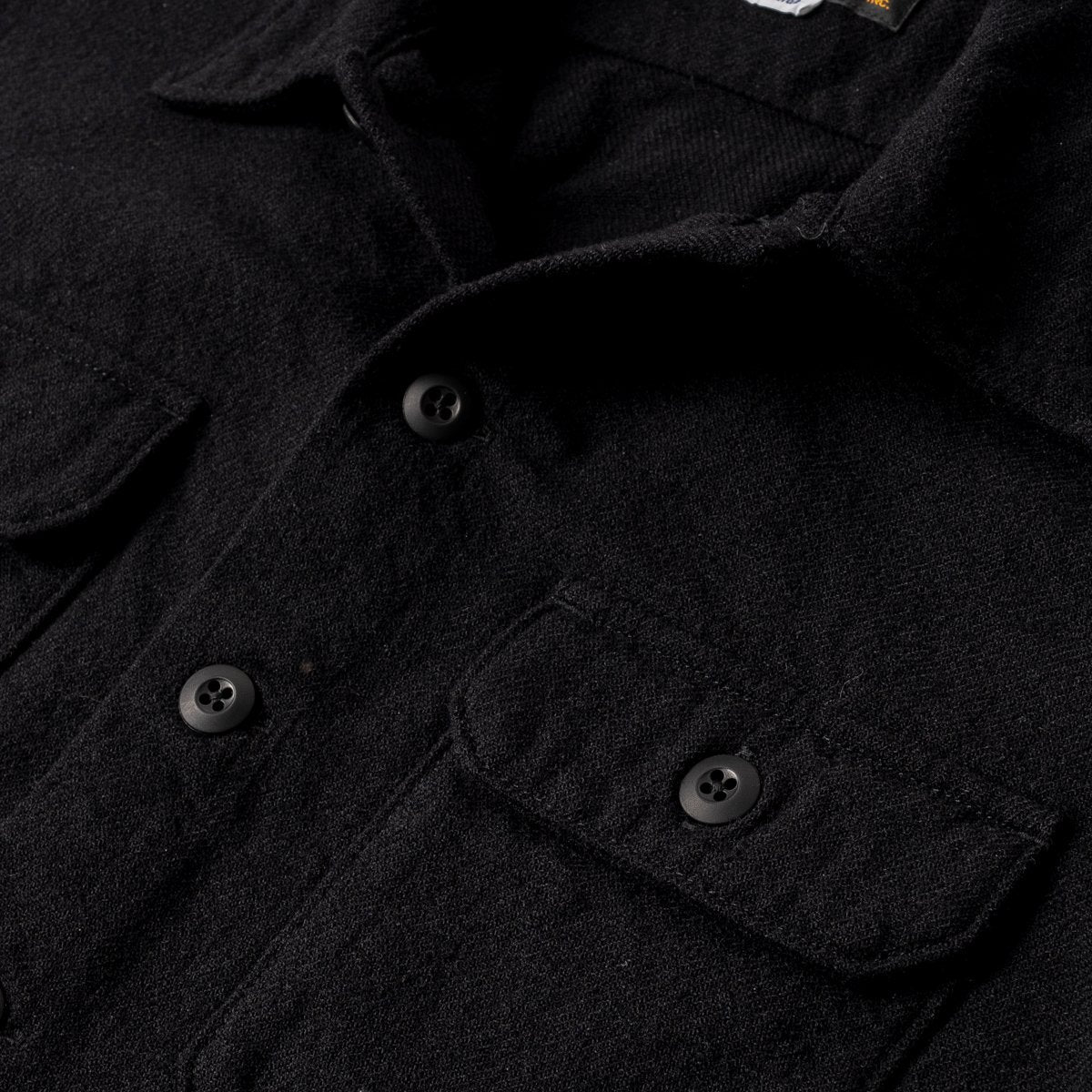 IHSH-346-BLK 10oz Recycled Nylon Mechanic Work Shirt Black