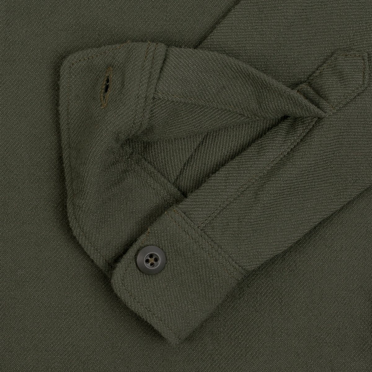 IHSH-346-ODG 10oz Recycled Nylon Mechanic Work Shirt Olive Green Drab