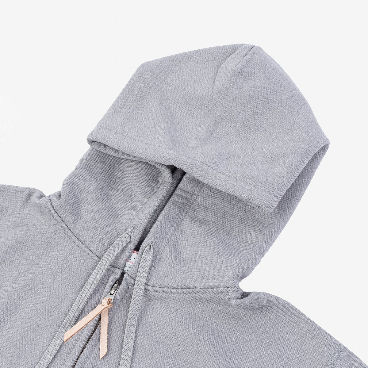 IHSW-10-GRY 14oz Ultra Heavy Loopwheel Cotton Zip Hoodie Grey