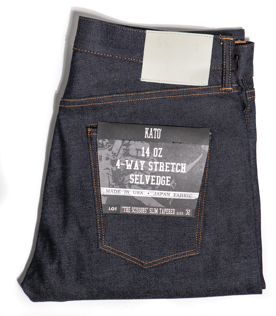 The Scissors 14oz Raw Indigo Selvedge Denim