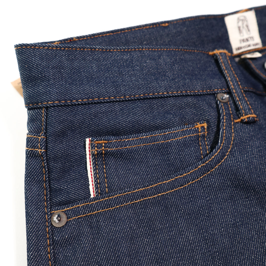 The Pen Slim 12.5oz Natural Slub Indigo Raw