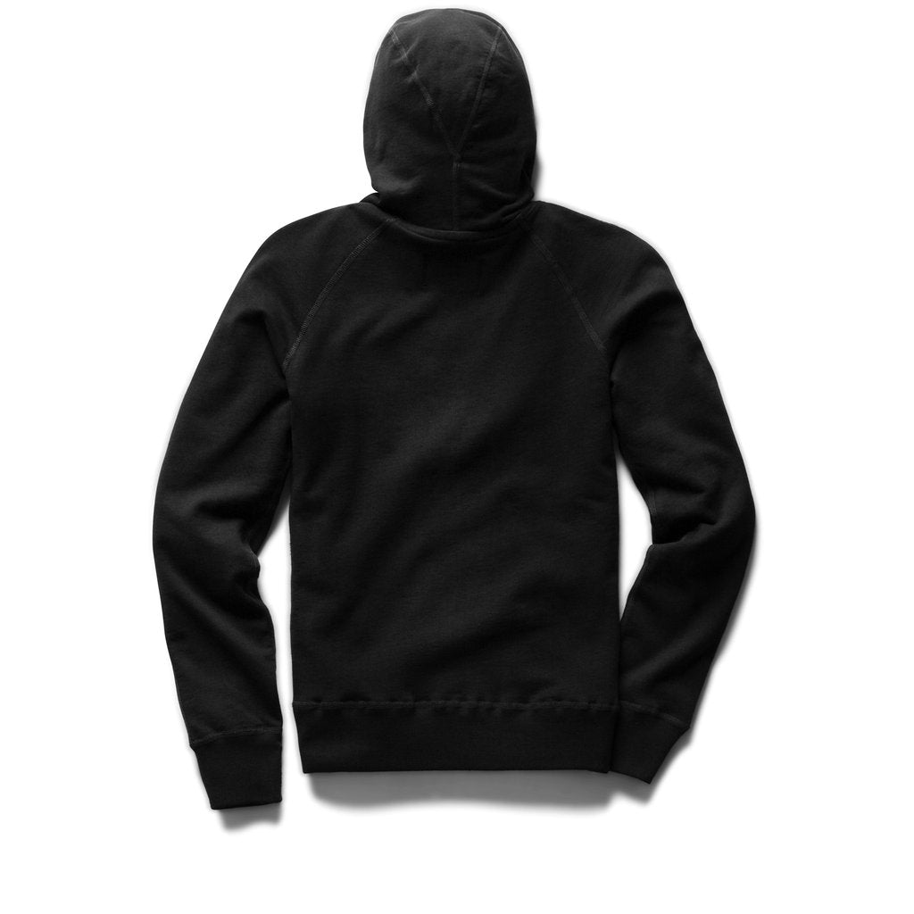 Lightweight Terry Zip Hoodie Black