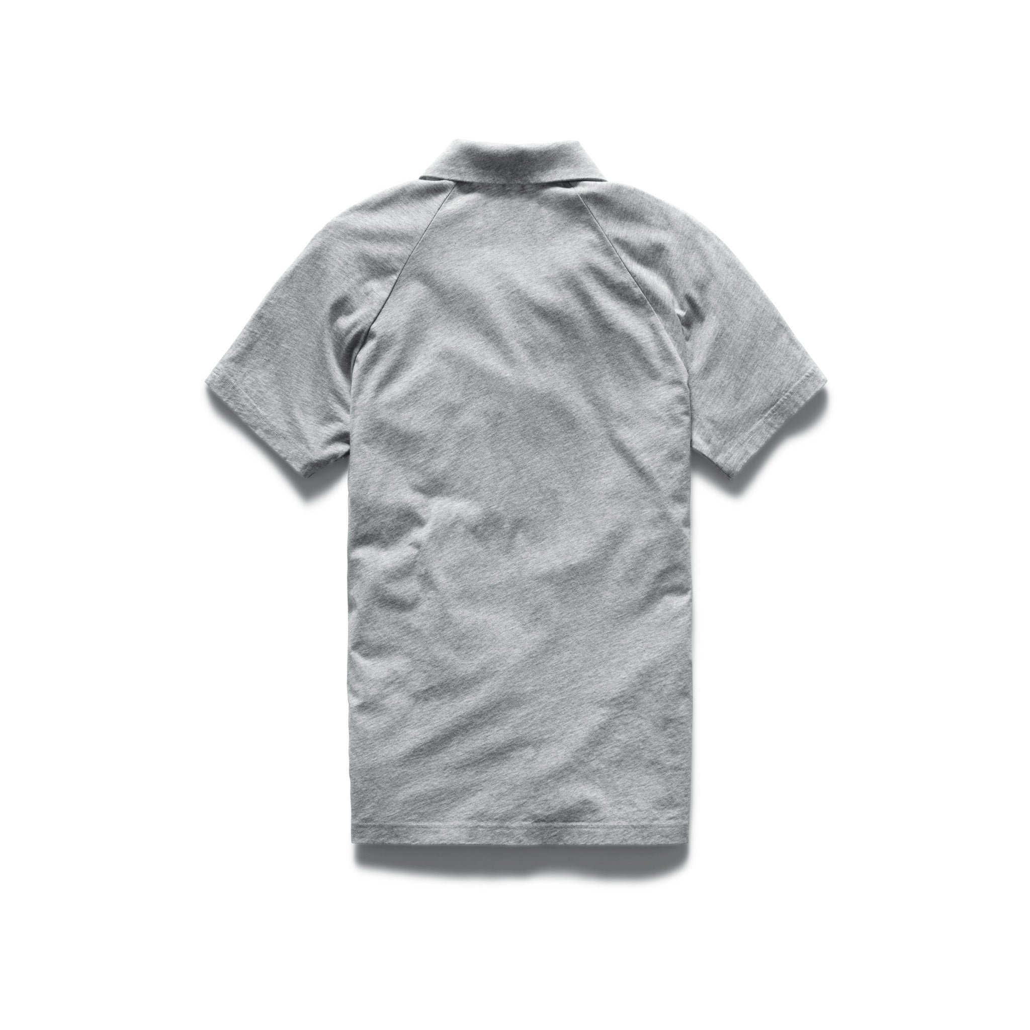 Pima Cotton Jersey Polo Heather Grey