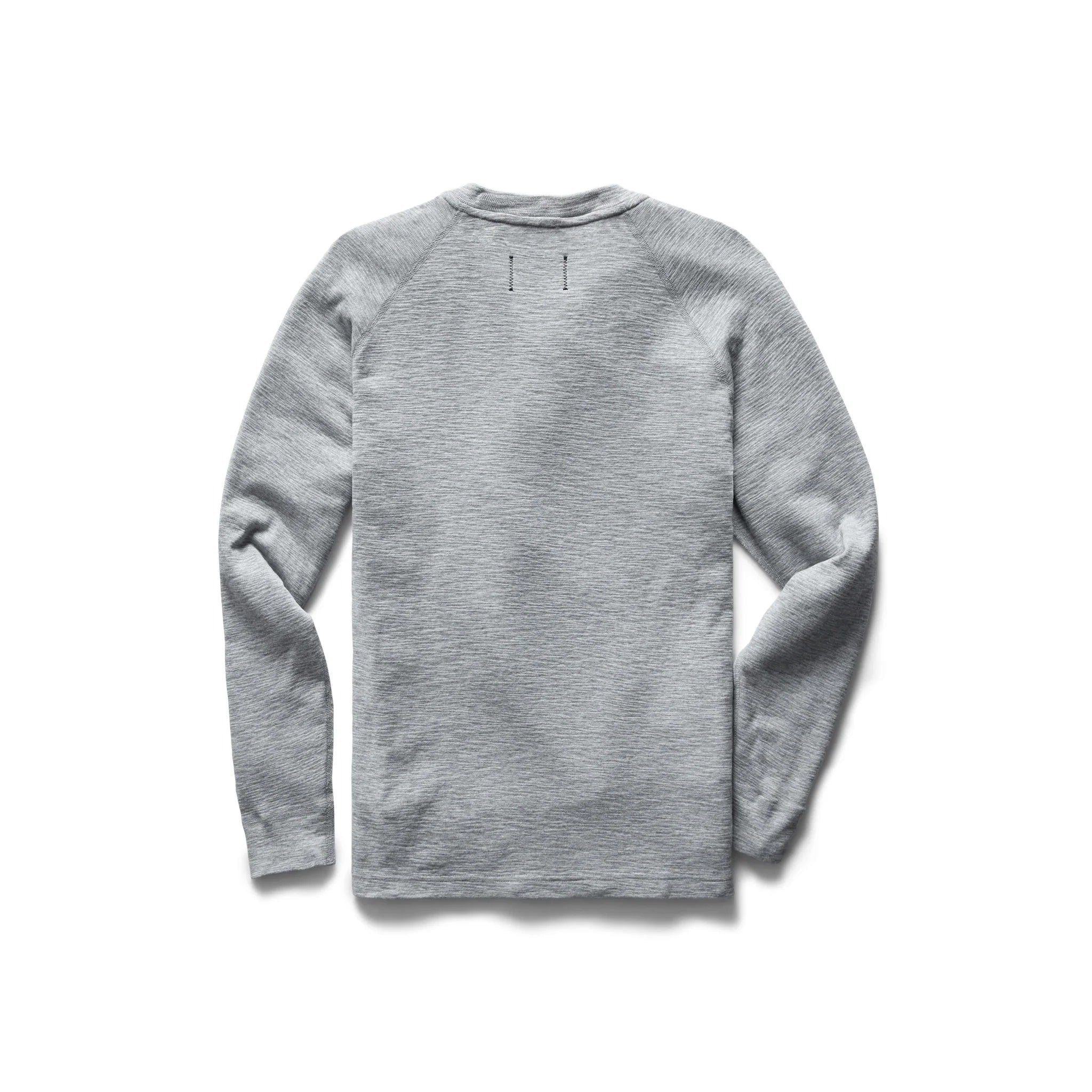 1x1 Slub Henley Heather Grey