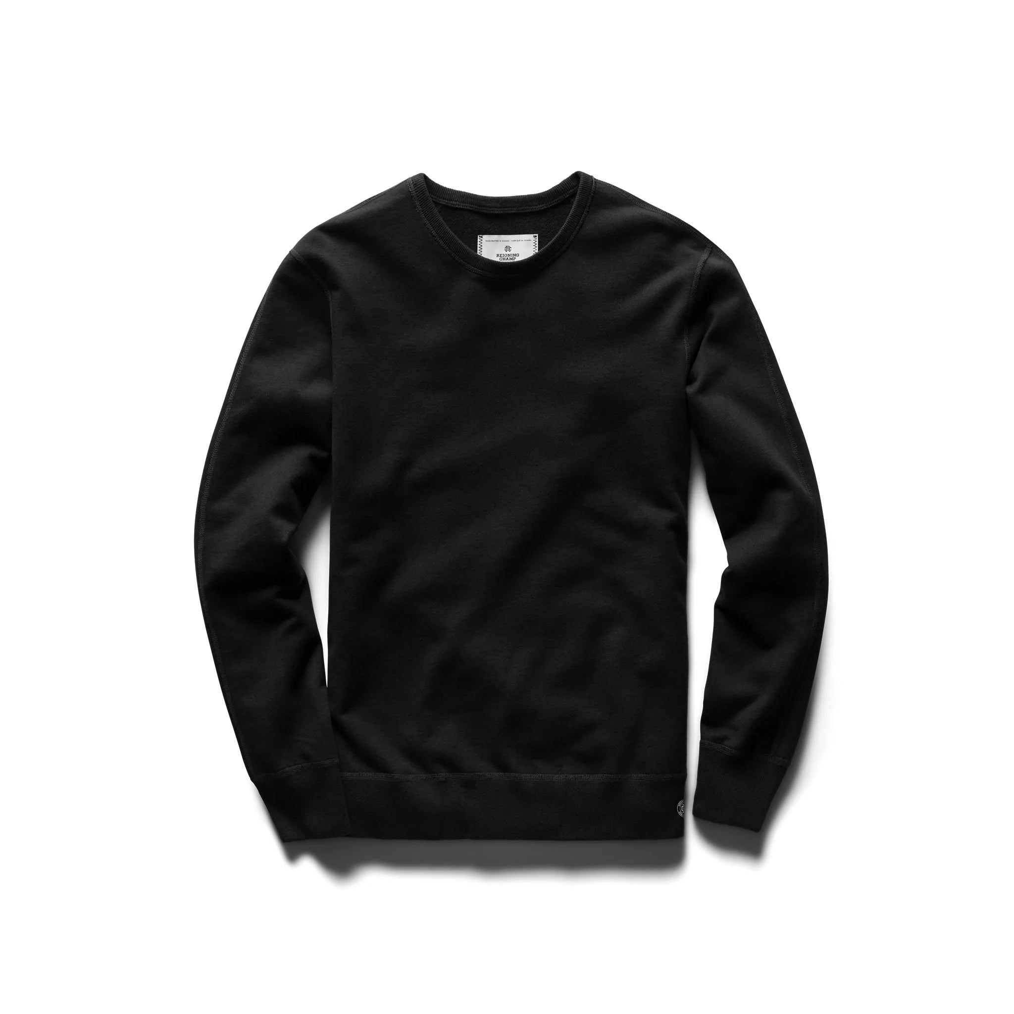 Lightweight Terry Crewneck Black