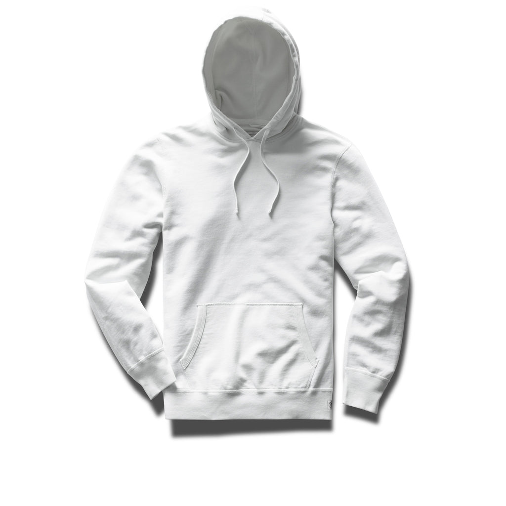 Lightweight Terry Pullover Hoodie White