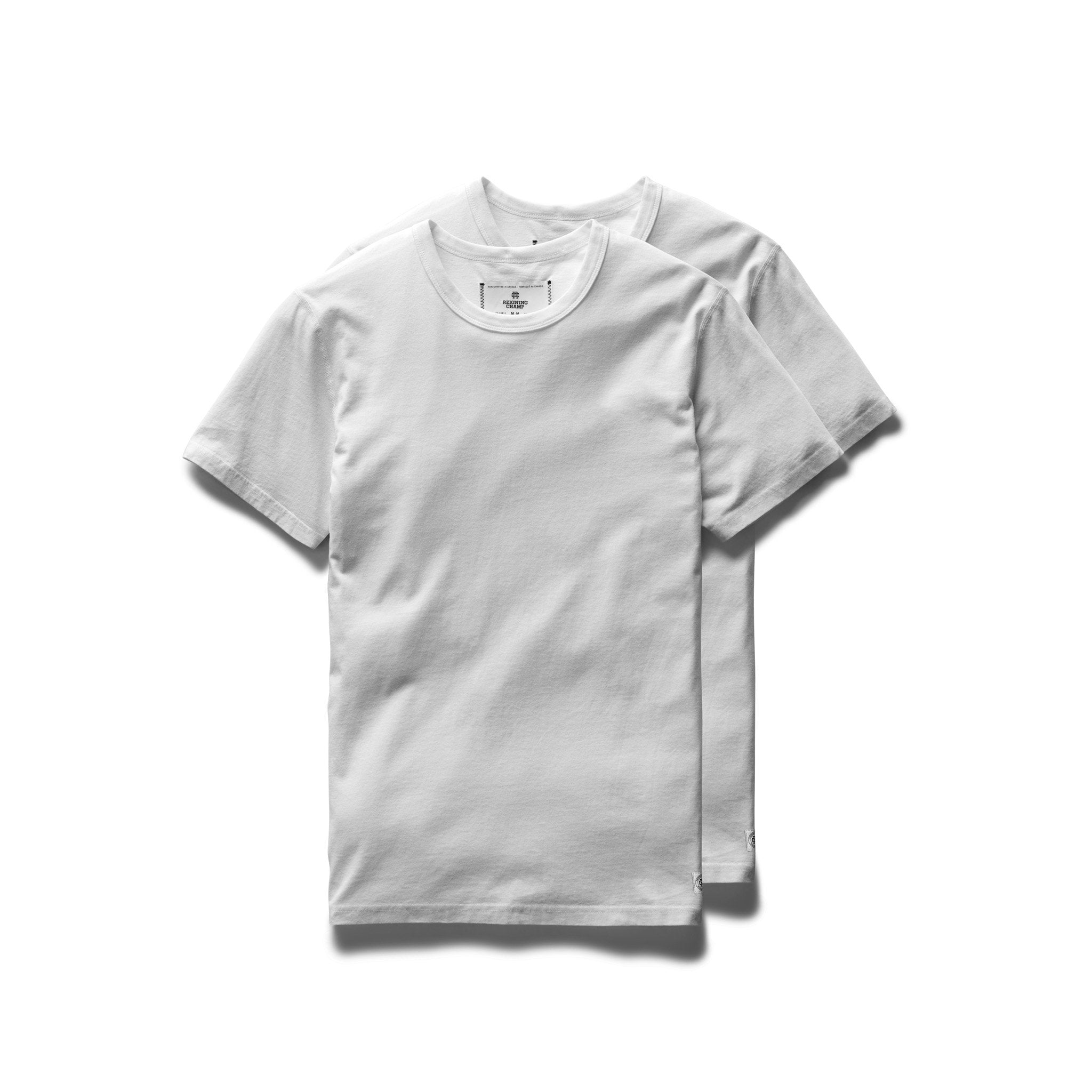 Cotton Jersey T-Shirt 2 Pack White