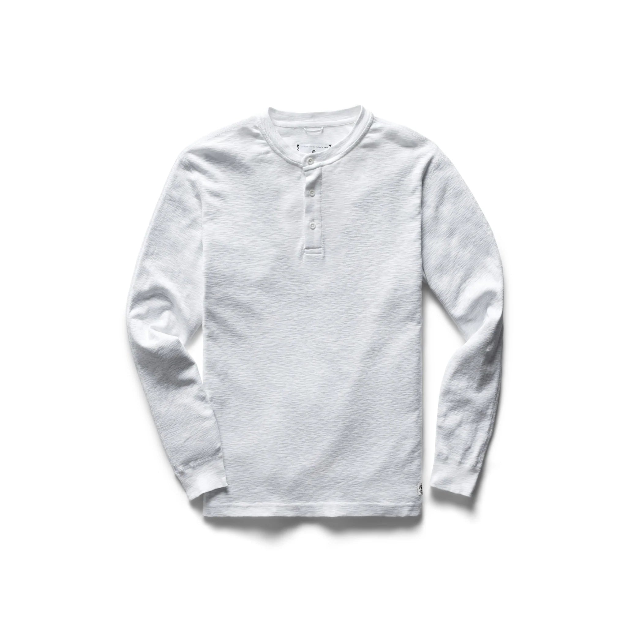 1x1 Slub Henley White