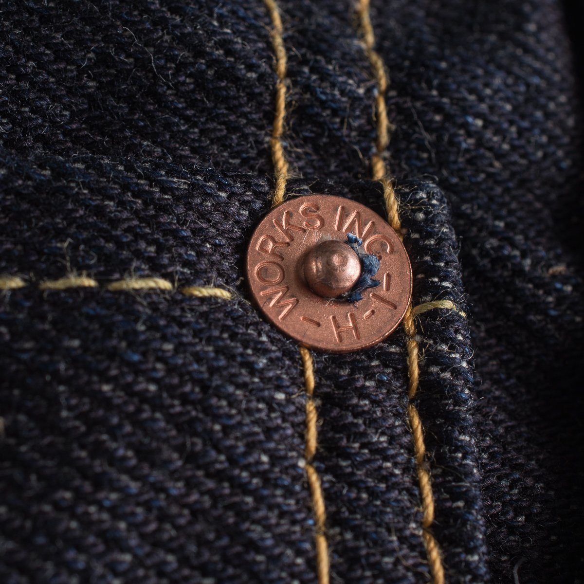 IH-666S-142 14oz Selvedge Denim Slim Straight Indigo