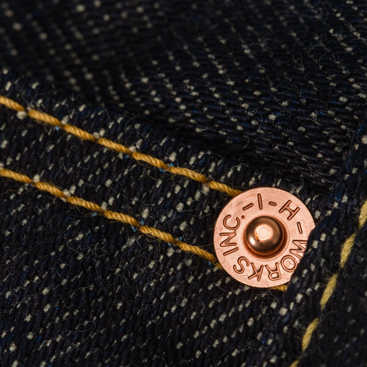 IH-666S-21 21oz Selvedge Denim Slim Straight Indigo