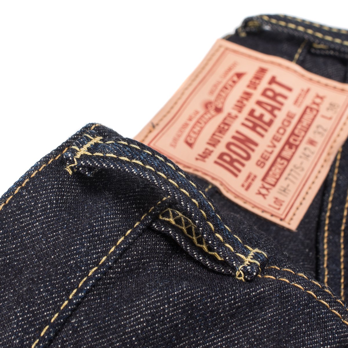 IH-777S-142 14oz Selvedge Denim Slim Taper Indigo