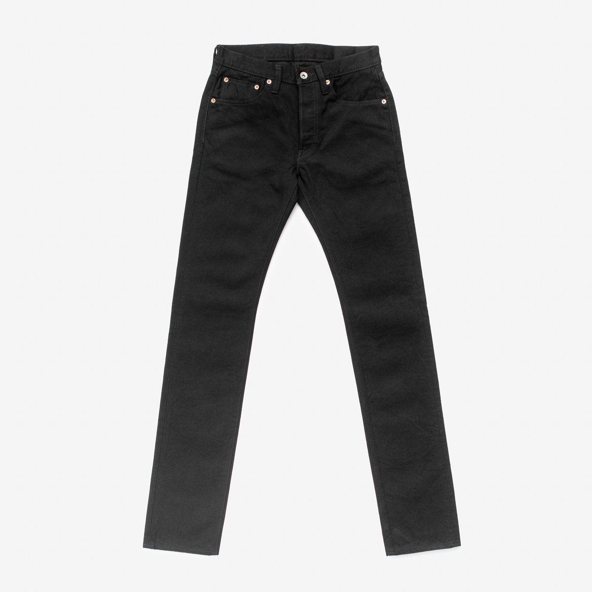 IH-777S-142bb 14oz Selvedge Denim Slim Taper Black/Black