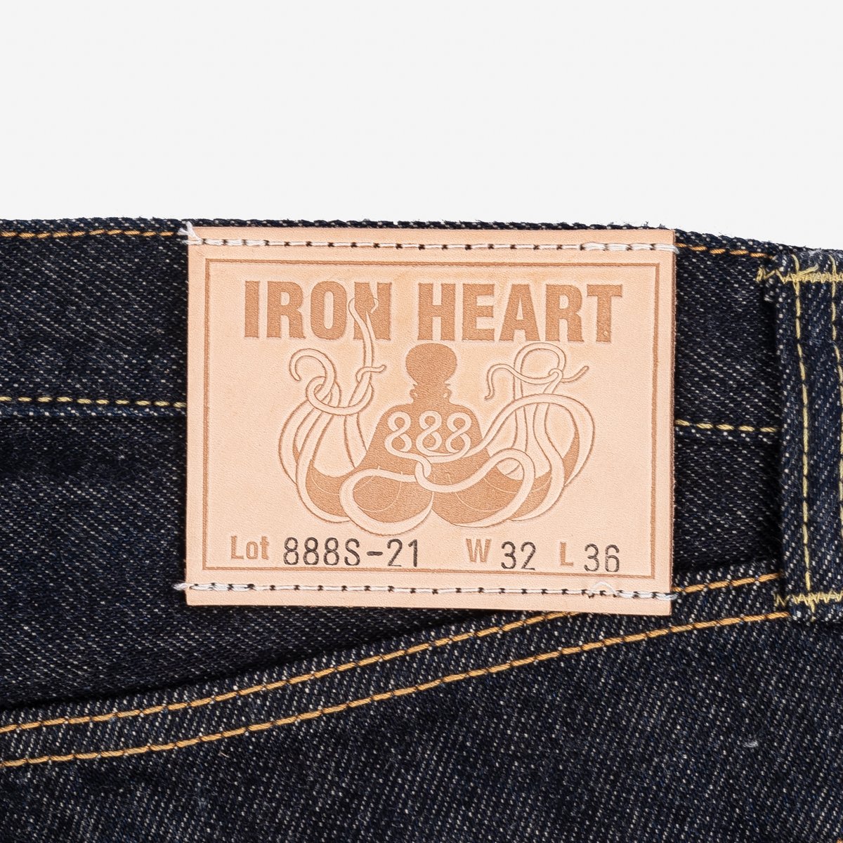 IH-888S-21 21oz Selvedge Denim Relaxed Taper Indigo