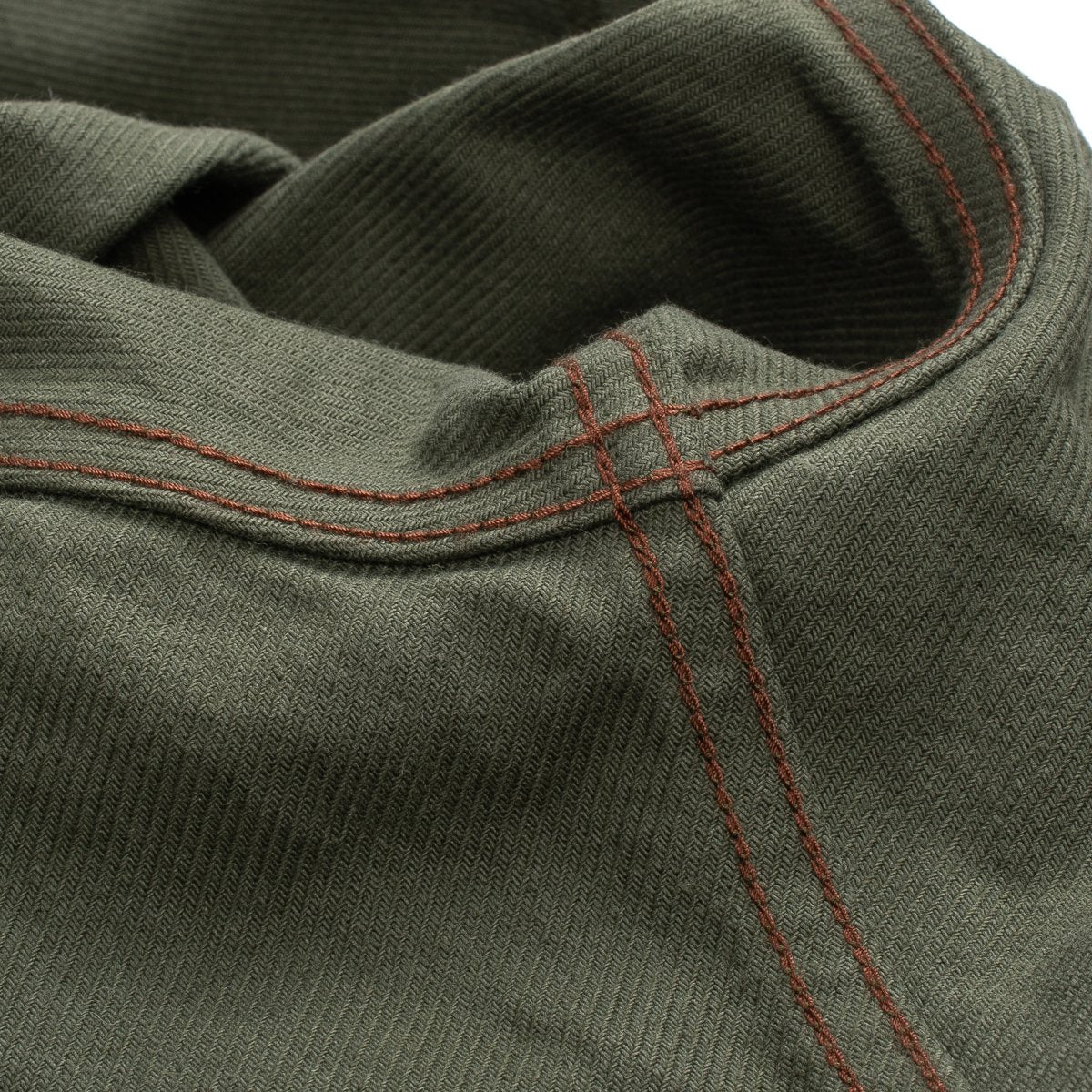 IHSH-235-OLV Military Serge Western Shirt Olive Drab Green