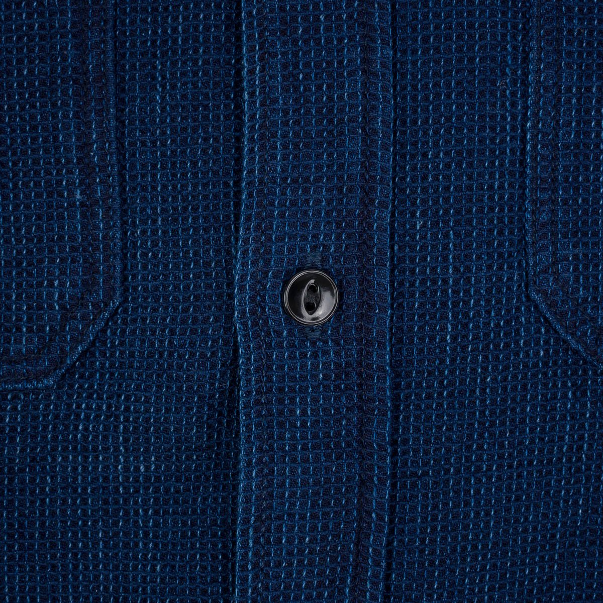 IHSH-96-IND Waffle Work Shirt Indigo