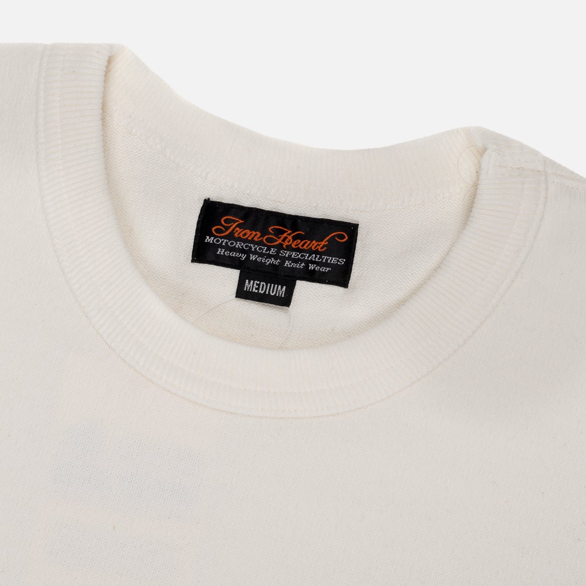 IHTL-1501-WHT 11oz Cotton Knit Crewneck Sweater White
