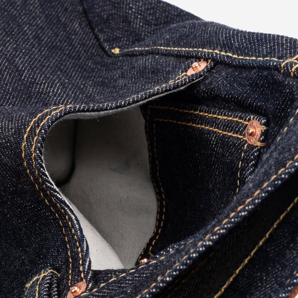 IH-666S-21 21oz Selvedge Denim Slim Straight Indigo