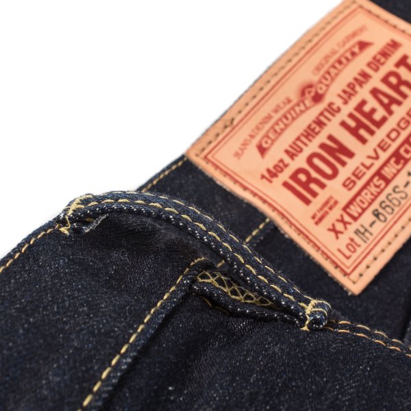 IH-666S-142 14oz Selvedge Denim Slim Straight Indigo