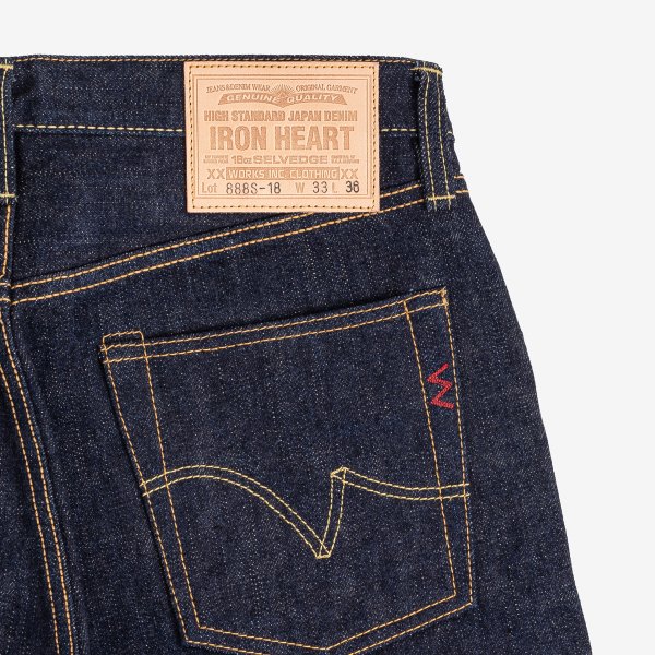 IH-888S-18 18oz Vintage Selvedge Denim Relaxed Taper Indigo