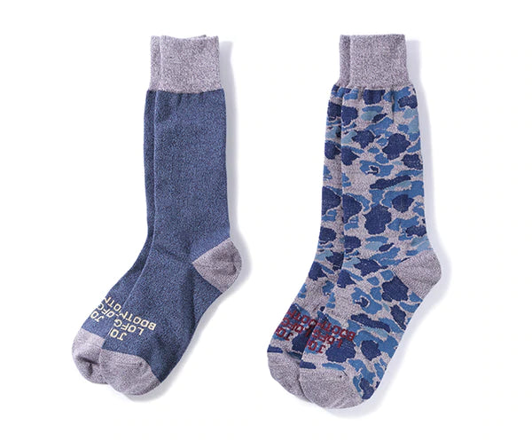 LA-004 10" Socks Navy*Blue