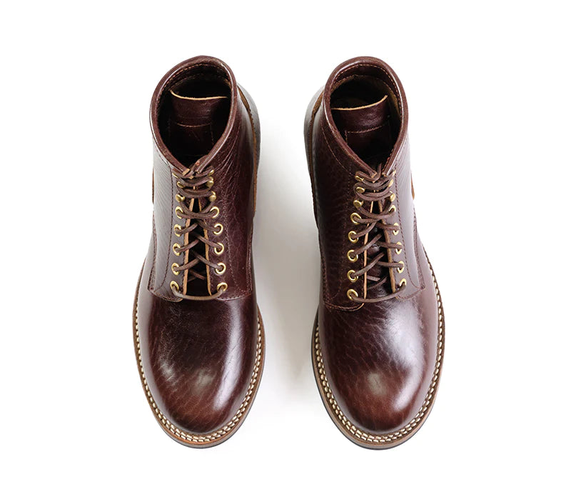 LK-032 Steel Gang Boots Shinki Hikaku Horsebutt Dark Brown