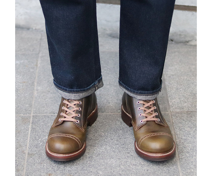 LK-014 Combat Boots Horween CXL Dark Olive